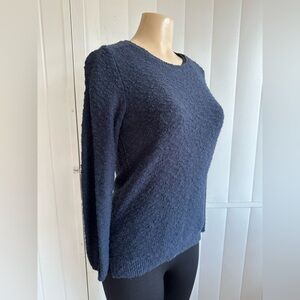 LL Bean Blue Crew Sweater Long Sleeves Pullover Size Small